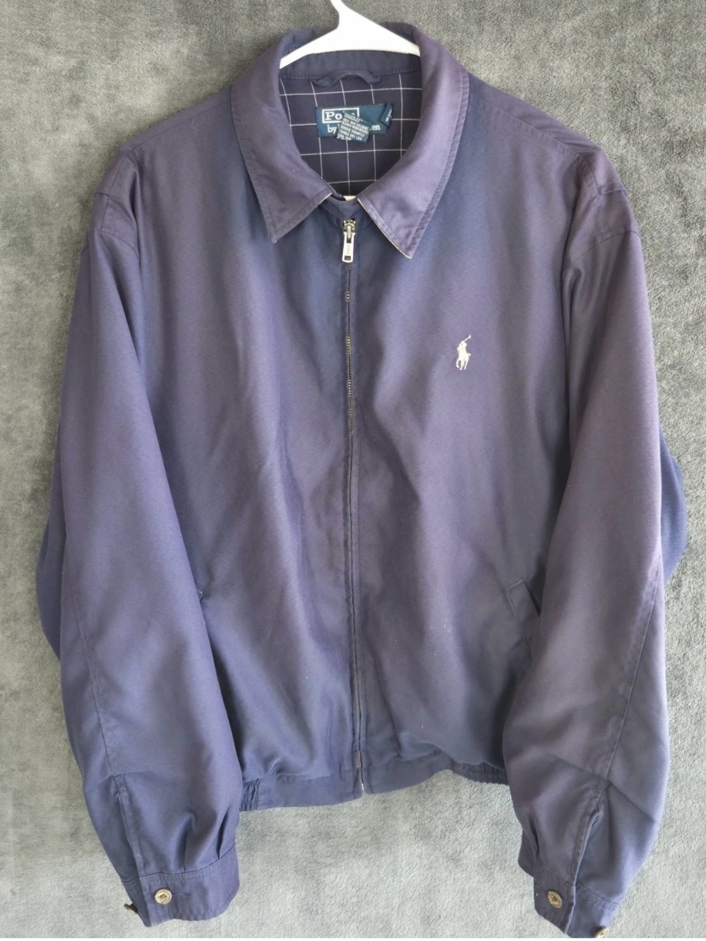 Polo by Ralph Lauren Navy Blue Zip Bomber Jacket